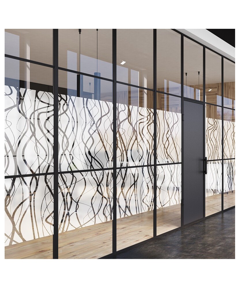 Film adhésif décoratif pour vitrage Motifs lianes de Mangrove Coala Windows Decor